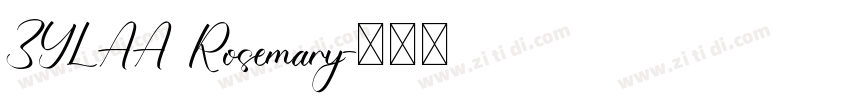 ZYLAA Rosemary字体转换